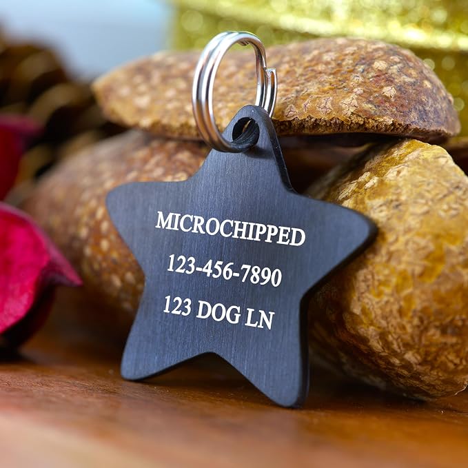 Ultra Joys Cat ID Tag Personalized Pet Tags, Durable Stainless Steel Small Pet - Image 3