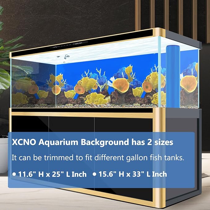 Aquarium Background Seabed Coral Rock Water Plants Fish Tank Backdrop 10 20 - Image 2