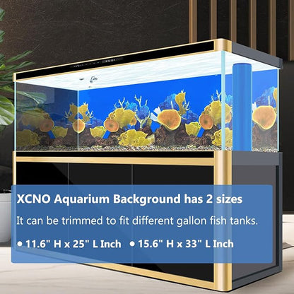 Aquarium Background Seabed Coral Rock Water Plants Fish Tank Backdrop 10 20 - Image 2