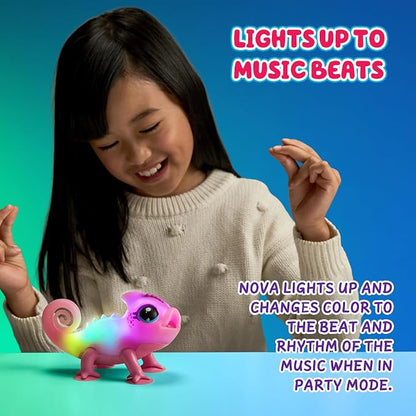 Little Live Pets Nova The Li’l Chameleon Toy, Interactive Light Up Toy Pet - Image 5