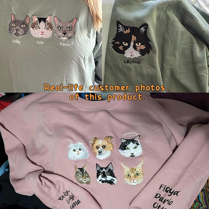 Custom Pet Embroidered Sweatshirt - Image 5
