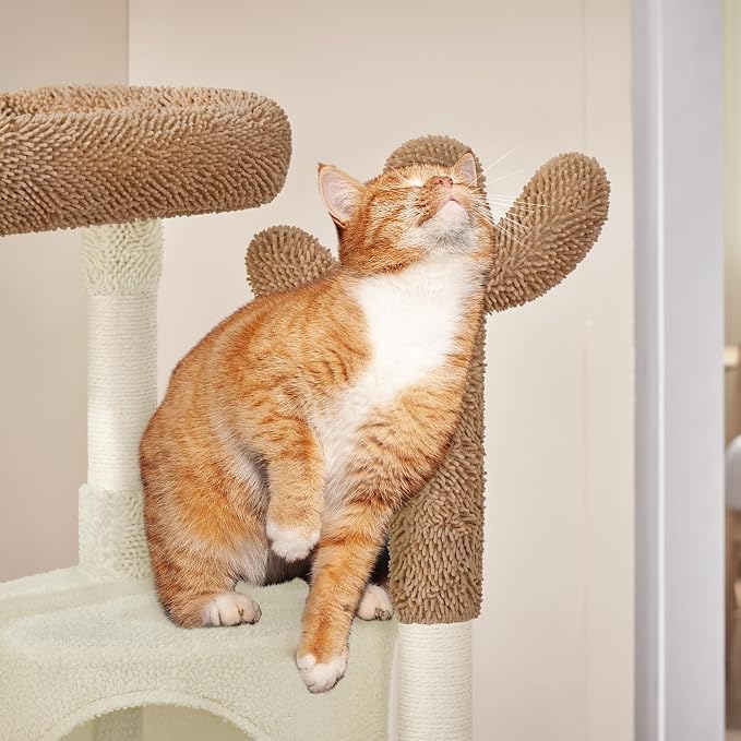 Yaheetech Cactus Cat Tree, 42in Cat Tower - Image 5