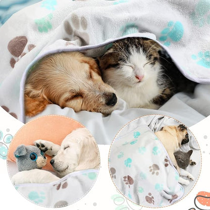 Tatuo 4 Pcs Dog Blanket for Pet Cat Blankets Indoor Puppy Teething Stuff Toys - Image 2