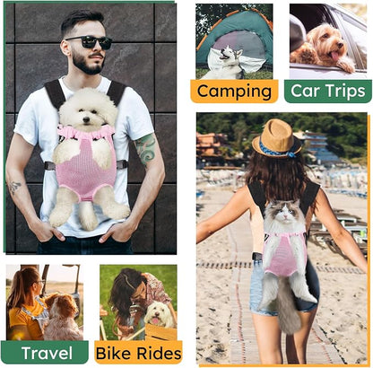 Pet Carrier Backpack, Hands-Free Adjustable Dog Front Carrier Legs Out & - Image 4