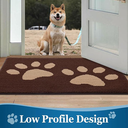 Buganda Dog Door Mat for Muddy Paws, Absorbent Dirt Trapper Washable Indoor - Image 6