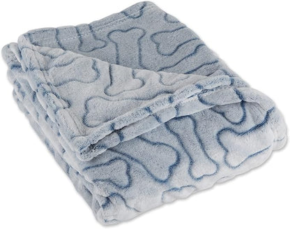 Bone Dry Embossed Bone Print Pet Blanket - Image 2