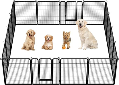 Yaheetech Dog Playpen Outdoor, 40 inch 12 Panels Dog Pen Indoor Heavy Duty by Yaheetech