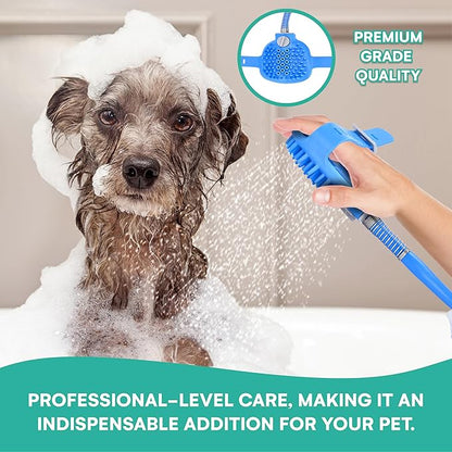 Black Rhino Dog Shower Attachment 2-in-1 Sprayer and Scrubber - Image 2