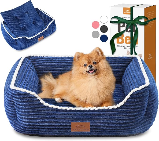 Orthopedic Dog Bed for Medium Dogs, Dog Sofa Beds Supportive Foam Pet Couch Bed by Zerbuger
