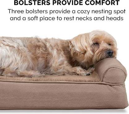 Furhaven Orthopedic Dog Bed for Large Dogs w/ Removable Bolsters & Washable - Image 11