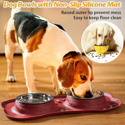 Hubulk Pet Dog Bowls 2 Stainless Steel Dog Bowl - Image 6