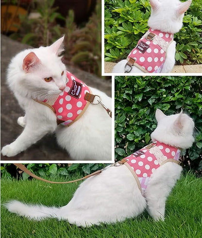 Cat Harness and Leash for Walking Escape Proof, Adjustable Cat Vest Harness - Image 6