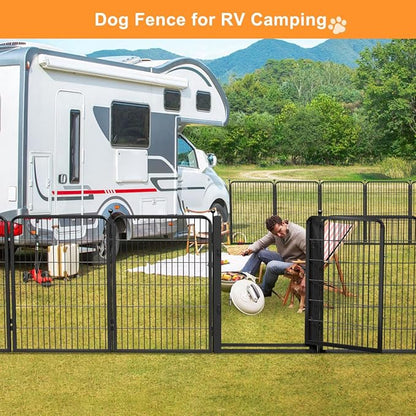 Dog Fence Outdoor Pens Outside, Portable Dog Play Pen 40" H 18 Panels Pet - Image 5