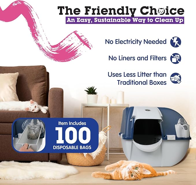 Omega Paw Roll N Clean Complete Self Cleaning Litter Box - Image 2