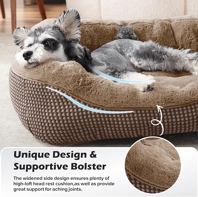 INVENHO Dog Bed Medium Size, Orthopedic Warming Soft Calming Sleeping Durable - Image 4