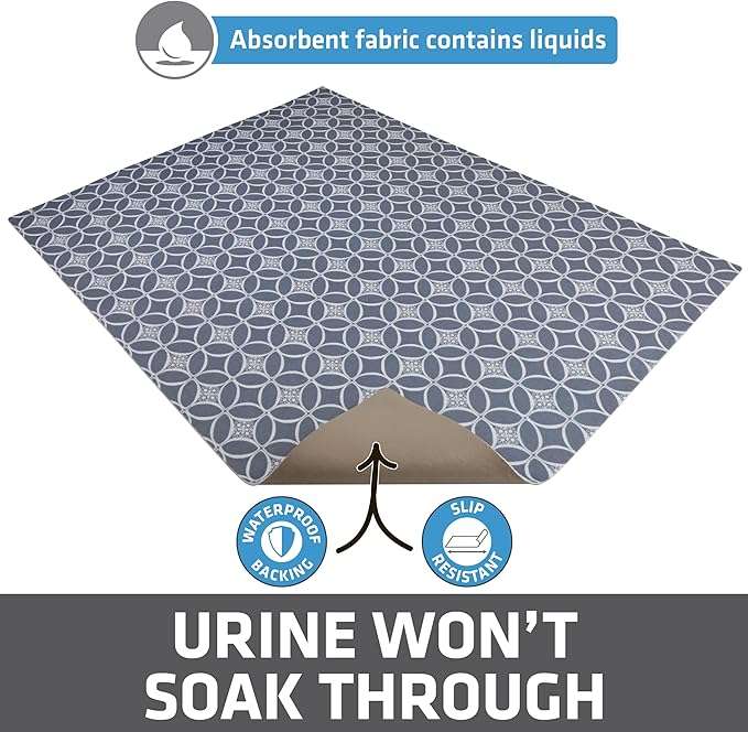 Drymate Cat Litter Box Mat, Litter Trapping Mat, Waterproof, Urine-Proof - Image 3