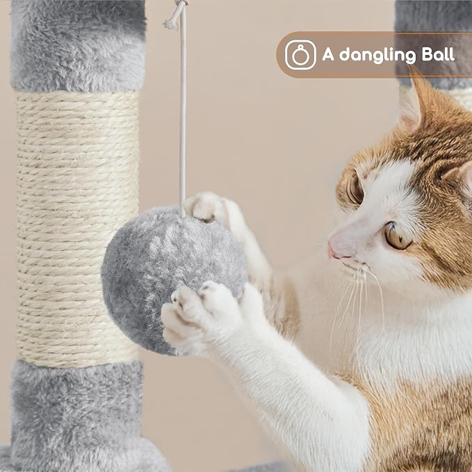 Yaheetech Cat Tree, 42in Cat Tower - Image 5