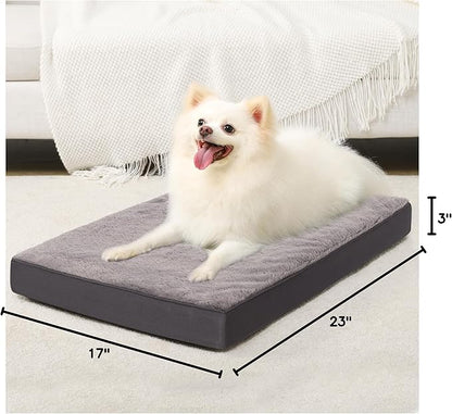 KSIIA Orthopedic Crate Bed: Deluxe Plush Washable Dog Bed - Image 8