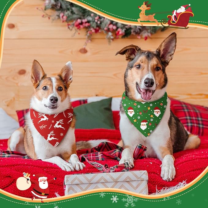 Weewooday 50 Pcs Christmas Bandanas - Image 6