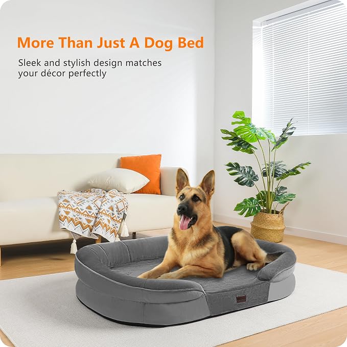 Dwanton Orthopedic Dog Bed for Extra Large Dogs - Image 2
