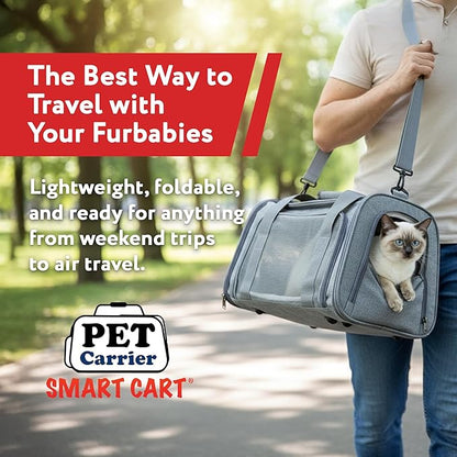 dbest Products Pet Smart Cart Sport, Soft Sided Collapsible Cat Carrier Airline - Image 6