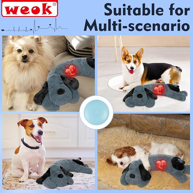 Puppy Heartbeat Toy for Separation Anxiety Relief, Heartbeat Stuffed Animal - Image 4