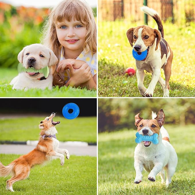 3-Pack Puppy Chew Toys for Teething Relief – Soft & Durable Rubber Toys for - Image 5