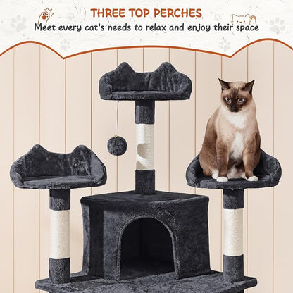 Yaheetech 76.5in Multi-Level Large Cat Tree, Big Cat Tower - Image 3