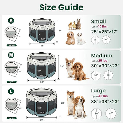Love's cabin Pet Puppy Dog Playpen, Small Dog Tent Crates Cage Indoor/Outdoor - Image 2
