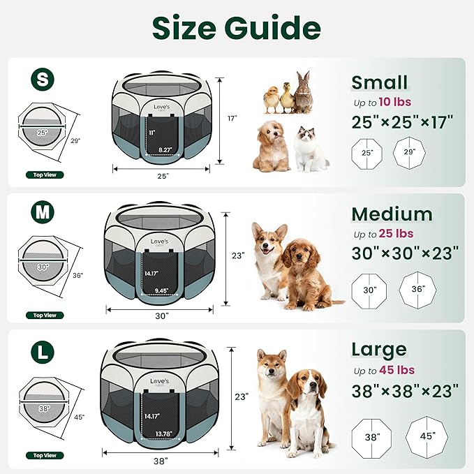 Love's cabin Pet Puppy Dog Playpen, Large Dog Tent Crates Cage Indoor/Outdoor - Image 2