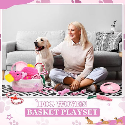 Zopeal Puppy Dog Toy Gift Storage Basket - Image 6