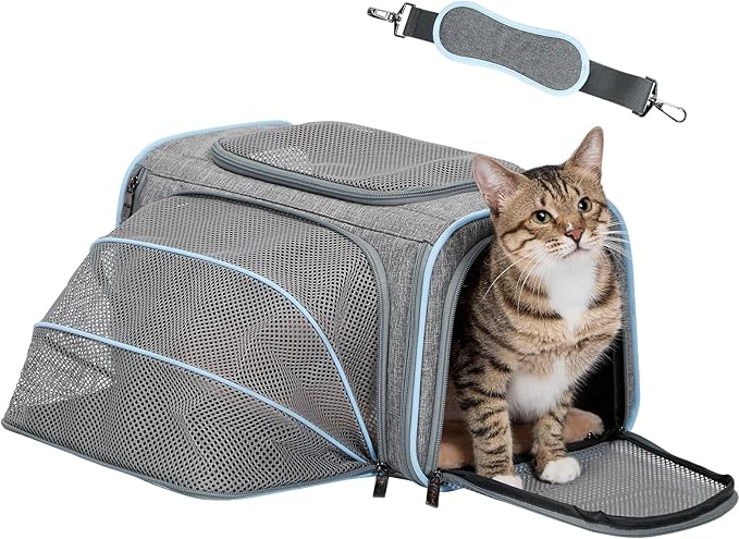 Petsfit Small Cat Carrier Soft Airline Approved Expandable Carrier by Petsfit
