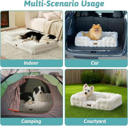 Orthopedic Dog Bed for Extra Large Dog, Soft and Warm Faux Fur Sofa for Giant - Image 8