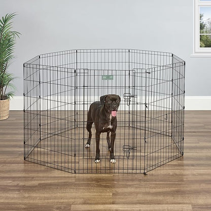 MidWest Homes for Pets Folding Metal Dog Exercise Pen, Indoor/Outdoor Playpen - Image 3