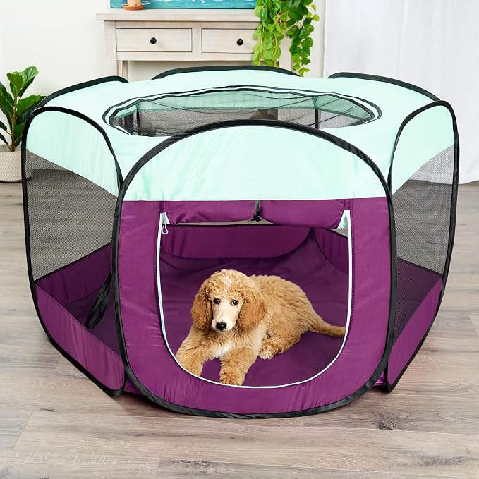 Furhaven Portable Dog Playpen, Cat Playpen, Pet Playground, Kennel Foldable - Image 2