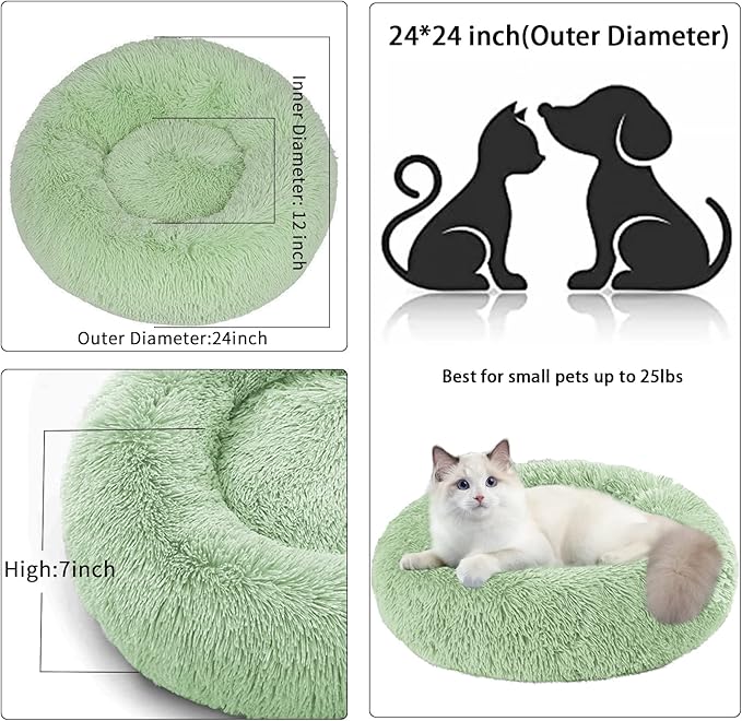 Nisrada Cat Beds for Indoor Cats, 24 Inch Dog Bed for Small Melium Large Dogs - Image 5