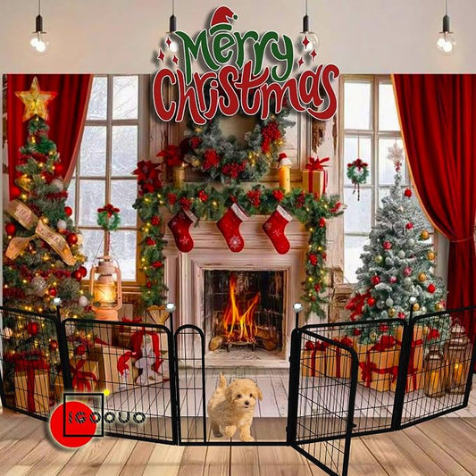 Portable Dog Crates, Indoor/Outdoor, Easy-Carry Straps, 2 Add-On Panels - Image 2