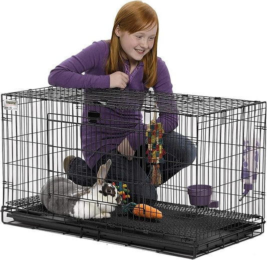 MidWest Homes for Pets Medium Wabbitat Rabbit Cage, Grid Mesh Floor, Removable - Image 2