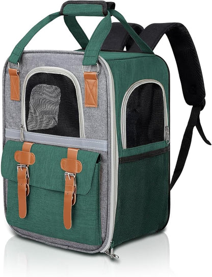 Cat Carrier Backpack, Airline Approved Mesh Dog Backpack by YooxArmor