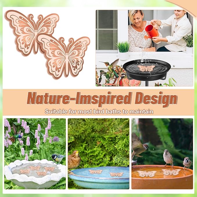 2Pcs Bird Bath Copper Disk, 0.6mm Reinforced 99.9% Pure Copper Cleaning Disk - Image 4