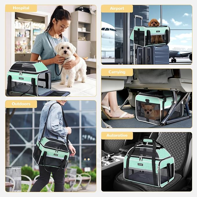 Lekereise Top-Expandable Pet Carrier 17x11x9.5 Inch Alaska Hawaiian Airline - Image 7