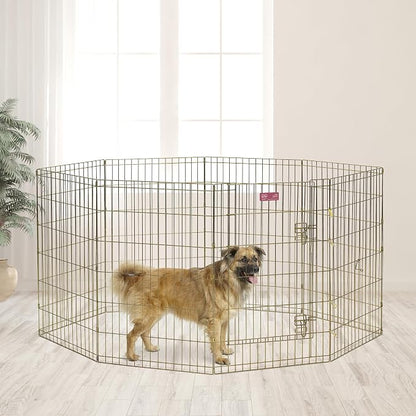 MidWest Homes for Pets Folding Metal Puppy / Dog Exercise Pen, Indoor/Outdoor - Image 3