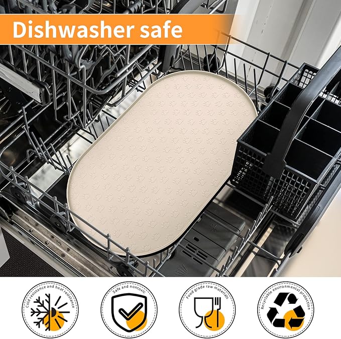 KPWACD Pet Feeding Mat for Dogs and Cats, Silicone Dog Placemat Non-Slip - Image 7