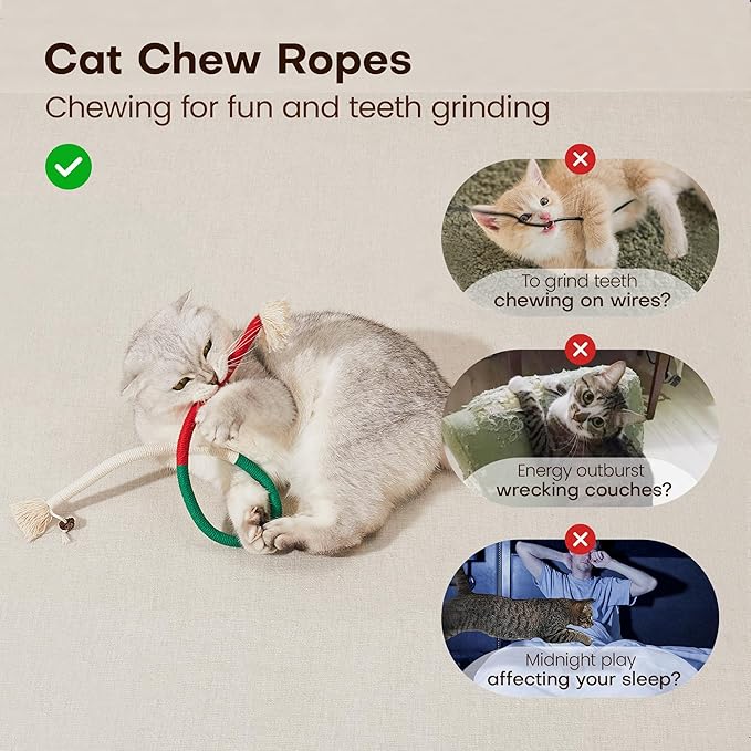 Potaroma Cat Toys Chew Ropes 3Pcs - Image 2