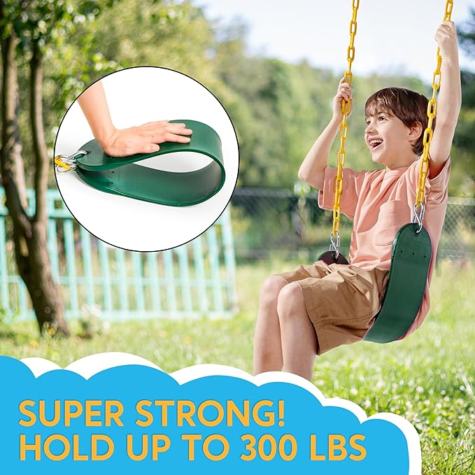 TURFEE 3 Pack Green Swing Seats Heavy Duty - Image 2