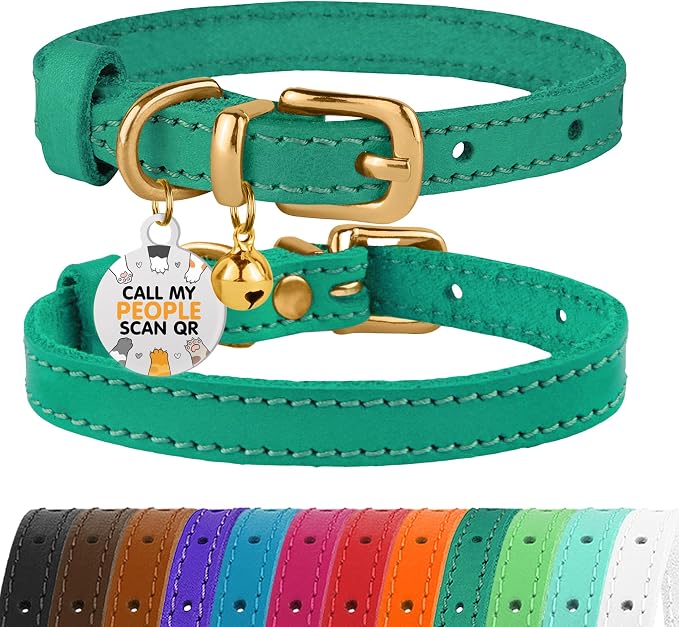 BRONZEDOG Leather Cat Collar by BRONZEDOG