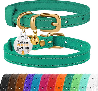 BRONZEDOG Leather Cat Collar by BRONZEDOG