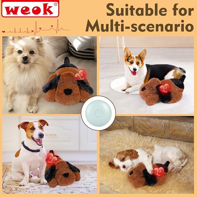 Heartbeat Puppy for Dogs, Helps for Anxiety Relief and Calming, Stuffed Animal - Image 6
