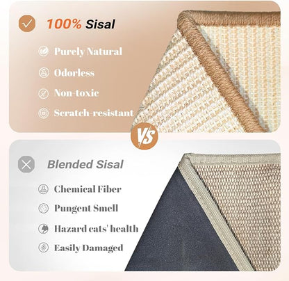 CHEERHOME PETS Sisal Cat Scratcher Ramp - Image 4