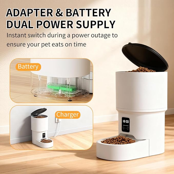 RPZ Automatic Cat Feeder and Water Dispenser Set, Auto Cat Feeder - Image 5